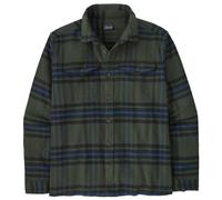 Patagonia - Sur-chemise en coton biologique - M's Fjord Flannel Shirt Catch: Old Growth Green pour Homme en Coton - Taille L - Vert Vert L