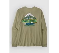 Patagonia - L/S Great Waves Responsibili-Tee - Haut à manches longues - L - gumtree green