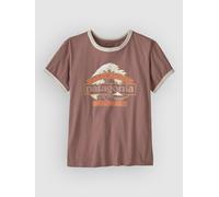 Patagonia - W's Great Waves Ringer Tee - T-shirt femme Moonrise Taupe - XS