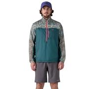 Patagonia - Houdini Stash 1/2 Zip Pullover - Veste coupe-vent homme Wetland Blue w/Rock Wash: Thermal Blue - M