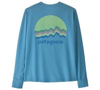Patagonia - Kid's L/S Cap SW T-Shirt - T-shirt technique - M - ridge rise moonlight shore blue