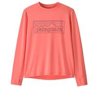 Patagonia - Kid's L/S Cap SW T-Shirt - T-shirt technique - S - p-6 outline pickled pink