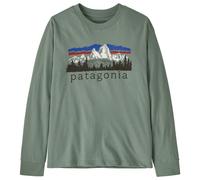 Patagonia - Kid's L/S Graphic T-Shirt - Pull - S - fitz roy foothills cover green