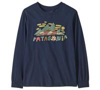 Patagonia - Kid's L/S Graphic T-Shirt - Pull - XS - fitz roy foliage new navy