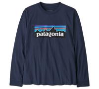 Patagonia - Kid's L/S P-6 Logo T-Shirt - Pull - L - new navy