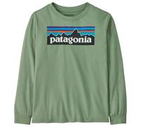 Patagonia - Kid's L/S P-6 Logo T-Shirt - Pull - S - ellwood green