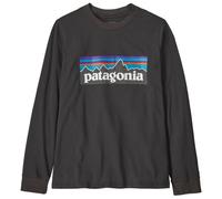 Patagonia - Kid's L/S P-6 Logo T-Shirt - Pull - S - ink black