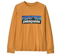 Patagonia - Kid's L/S P-6 Logo T-Shirt - Pull - XS - dried mango