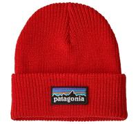 Patagonia - Kid's Logo Beanie - Bonnet - One Size - p-6 logo sizzle red