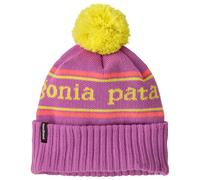 Patagonia - Kid's Powder Town Beanie Park Stripe Brisk Purple - Bonnet