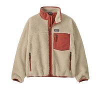 Patagonia - Polaire chaude et coupe-vent - K's Retro-X Jkt Natural w/Potters Red - Taille Enfant 149 - Beige Beige 149