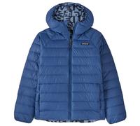 Patagonia - Kid's Reversible Down Sweater Hoody - Doudoune - S - mother tree sunken blue