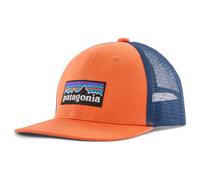 Patagonia - Kid's Trucker Hat - Casquette - One Size - p-6 logo orange peel