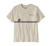 Patagonia - K's Graphic T-Shirt - T-shirt enfant Swelldrifter Stripe: Undyed Natural - 14 ans