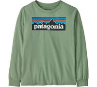 PATAGONIA K's L/s P-6 Logo T-shirt - Enfant - Vert - taille 7/8 ans- modèle 2026