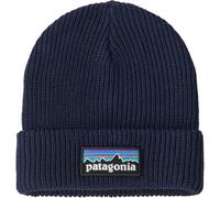 Patagonia - Bonnet à revers - K's Logo Beanie P-6 Logo: New Navy Navy