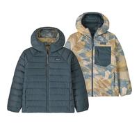 PATAGONIA K's Reversible Down Sweater Hoody - Enfant - Bleu / Gris - taille M- modèle 2027