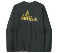 Patagonia - L/S Berm Logo Responsibili-Tee - Haut à manches longues - S - old growth green