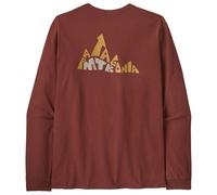 Patagonia - L/S Berm Logo Responsibili-Tee - Haut à manches longues - XXL - dried vanilla