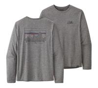 Patagonia - L/S Cap Cool Daily Graphic Shirt - T-shirt technique - XXL - 73 skyline feather grey