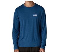 Patagonia - L/S Cap Cool Daily Shirt '73 Skyline - T-shirt technique - XXL - clement blue / light clement blue x-dye