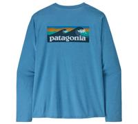 Patagonia - L/S Cap Cool Daily Shirt Boardshort Logo - T-shirt technique - XS - shore blue / light shore blue x-dye