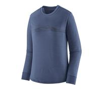 Patagonia - Women's L/S Cap Cool Merino Graphic Shirt - Haut en mérinos - L - strata stripe current blue