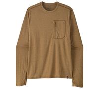 Patagonia - L/S Cap Cool Sun Shirt - T-shirt technique - L - wolf brown / classic tan x-dye