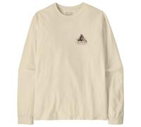 Patagonia - L/S Chouinard Crest Responsibili-Tee - Haut à manches longues - XL - birch white