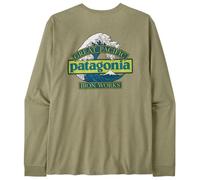 Patagonia - L/S Great Waves Responsibili-Tee - Haut à manches longues - L - gumtree green