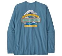 Patagonia - L/S Great Waves Responsibili-Tee - Haut à manches longues - M - shore blue