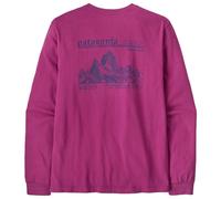 Patagonia - L/S MW Hut Tripper Skyline T-Shirt - Haut à manches longues - XS - amaranth pink