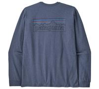 Patagonia - L/S P-6 Logo Responsibili-Tee - Haut à manches longues - M - p-6 outline current blue
