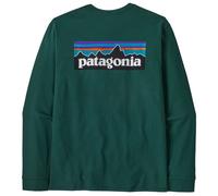 Patagonia - L/S P-6 Logo Responsibili-Tee - Haut à manches longues - S - cascade green