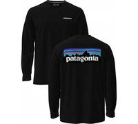 T-shirt Patagonia P-6 Logo manches longues noir - M