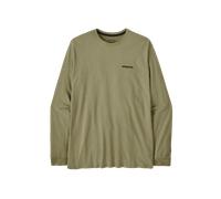 Patagonia - T-shirt urbain en matières recy s et coutures étanchées - M's L/S P-6 Logo Responsibili-Tee P-6 Outline Gumtree Green pour Homme en Vert M