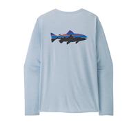 Patagonia Long Sleeve Cap Cool Daily Graphic Shirt - Waters Homme Bleu - Maillots manches longues outdoor hommes XS