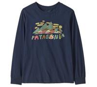 Patagonia Long-Sleeved Graphic T-Shirt Kids 62274 Fitz Roy Foliage: New Navy Bleu XL