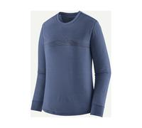 Patagonia - Women's L/S Cap Cool Merino Graphic Shirt - Haut en mérinos - S - strata stripe current blue