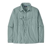 Patagonia - Chemise légère et anti-UV - M's L/S Self Guided Sun Shirt Blue Sage pour Homme - Taille S - Bleu Bleu S