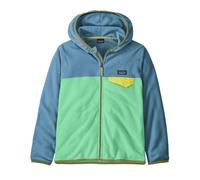 Patagonia - Polaire chaude zippée - K's Micro D Snap-T Jkt Early Teal w/Shore Blue - Taille Enfant 163-169 - Bleu Bleu 163-169