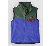 Patagonia - Kid's Micro D Snap-T Vest - Polaire sans manches - L - fitz roy massif eddy blue