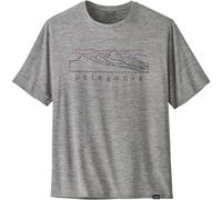 Patagonia - T-shirt respirant - M's Cap Cool Daily Graphic Shirt Stratapeaks: Feather Grey pour Homme - Taille S - Gris Gris S