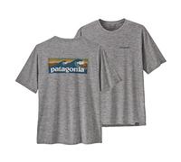 Patagonia - T-shirt de randonnée - M's Cap Cool Daily Graphic Shirt Feather Grey pour Homme Taille M - Gris Gris M
