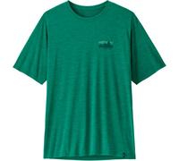 Patagonia - T-shirt de randonnée léger et respirant - M's Cap Cool Daily Shirt '73 Skyline Gem Green Light Gem Green X-Dye pour Homme - Taille L - Vert L
