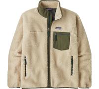 Patagonia - Polaire coupe-vent et respirante - M's Classic Retro-X Jkt Dark Natural w/Basin Green pour Homme - Taille 156 - Beige Beige 156