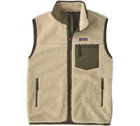 Patagonia - Polaire sans manches coupe-vent - M's Classic Retro-X Vest Dark Natural w/Basin Green pour Homme - Taille L - Beige Beige L