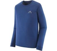 PATAGONIA M's L/s Cap Cool Merino Blend Graphic Shirt - Homme - Bleu - taille S- modèle 2026