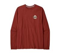 Patagonia - L/S Great Waves Responsibili-Tee - Haut à manches longues - L - rusty red