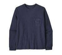 Patagonia - M's L/S MW '95 Oval Logo Pocket Tee - T-shirt homme New Navy - S